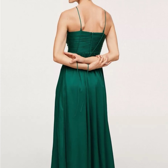 Mango occasion halterneck maxi dress in green size 04. Never Worn - Picture 3 of 5
